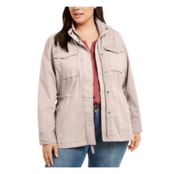 Style & Co Plus Size Cotton Utility Jacket Size 0X New - Picture 1 of 2